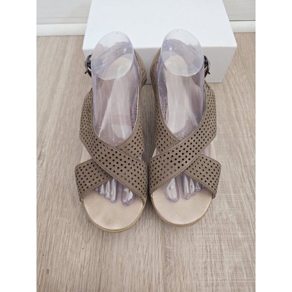 Dansko Jacinda Platform Chunky Buckle Slingback Open Peep Toe Sandals 41 11 11.5 - Picture 7 of 14